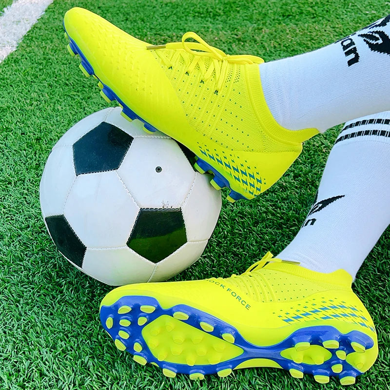 Chaussures de football pour homme, chaussures de foot tendance pour jeunes, chaussures d'entraînement en tricot, respirantes, Society Campo, antidérapantes, chaussures de sport