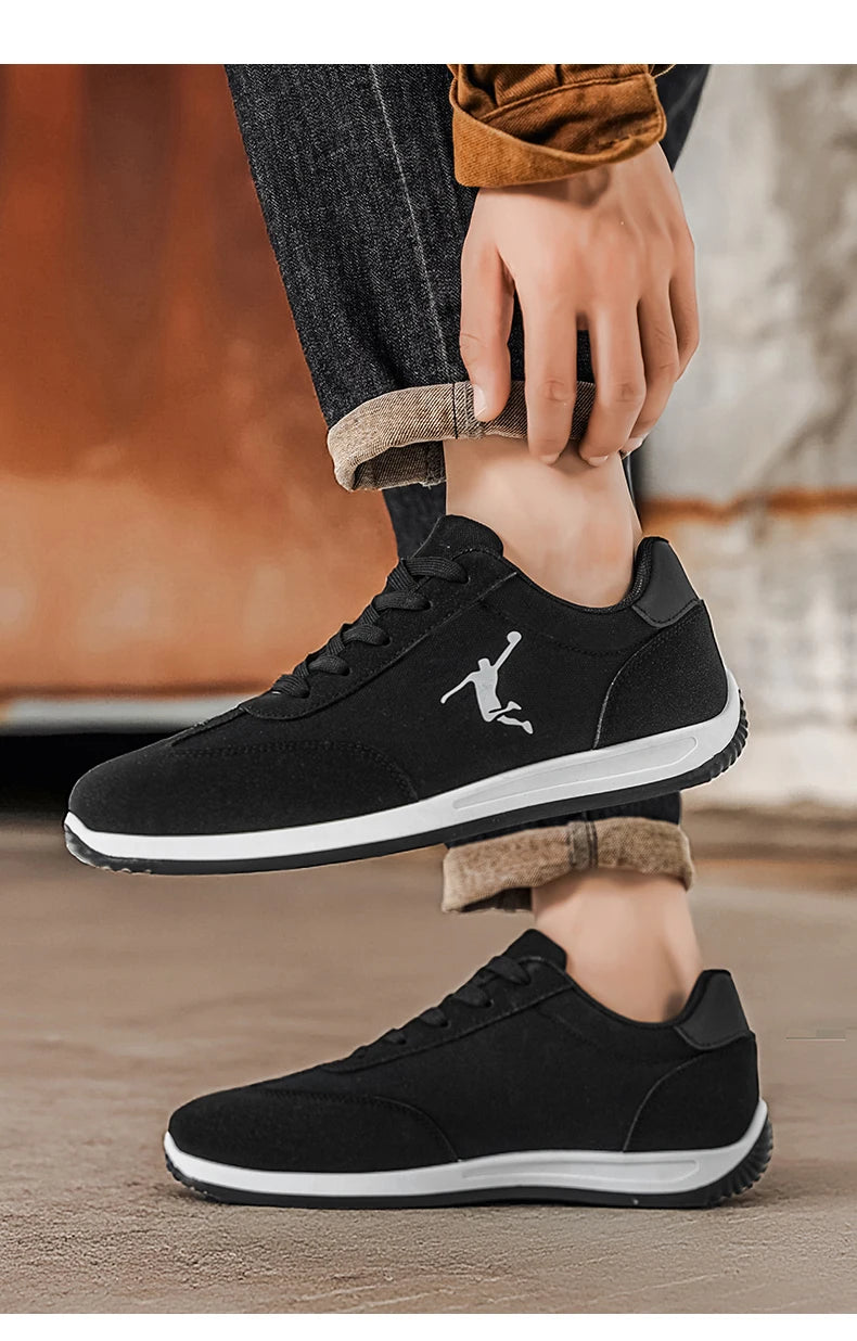 Men's Shoes, Spring and Autumn Trendy Styles, New Cross-Border Models, White, Black, Red Sneakers, Soft-Soled Breathable Men's Low-Top Versatile Casual Shoes