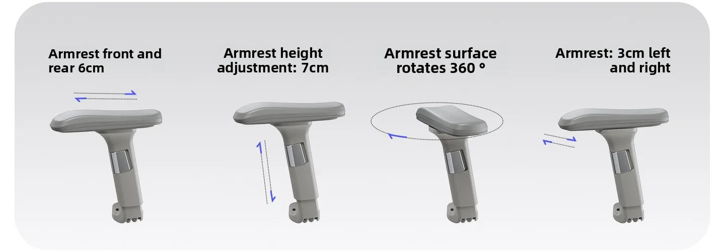 Stable Ergonomic Office Chair with Lumbar Support, Adjustable Height Computer Chair, Gaming Chair with Waist Protection, Swivel Desk Chair