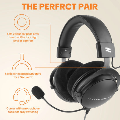 Cuffie da studio TALOMEN W550x – Cuffie monitor DJ professionali cablate over-ear con driver da 50mm e cavo rimovibile