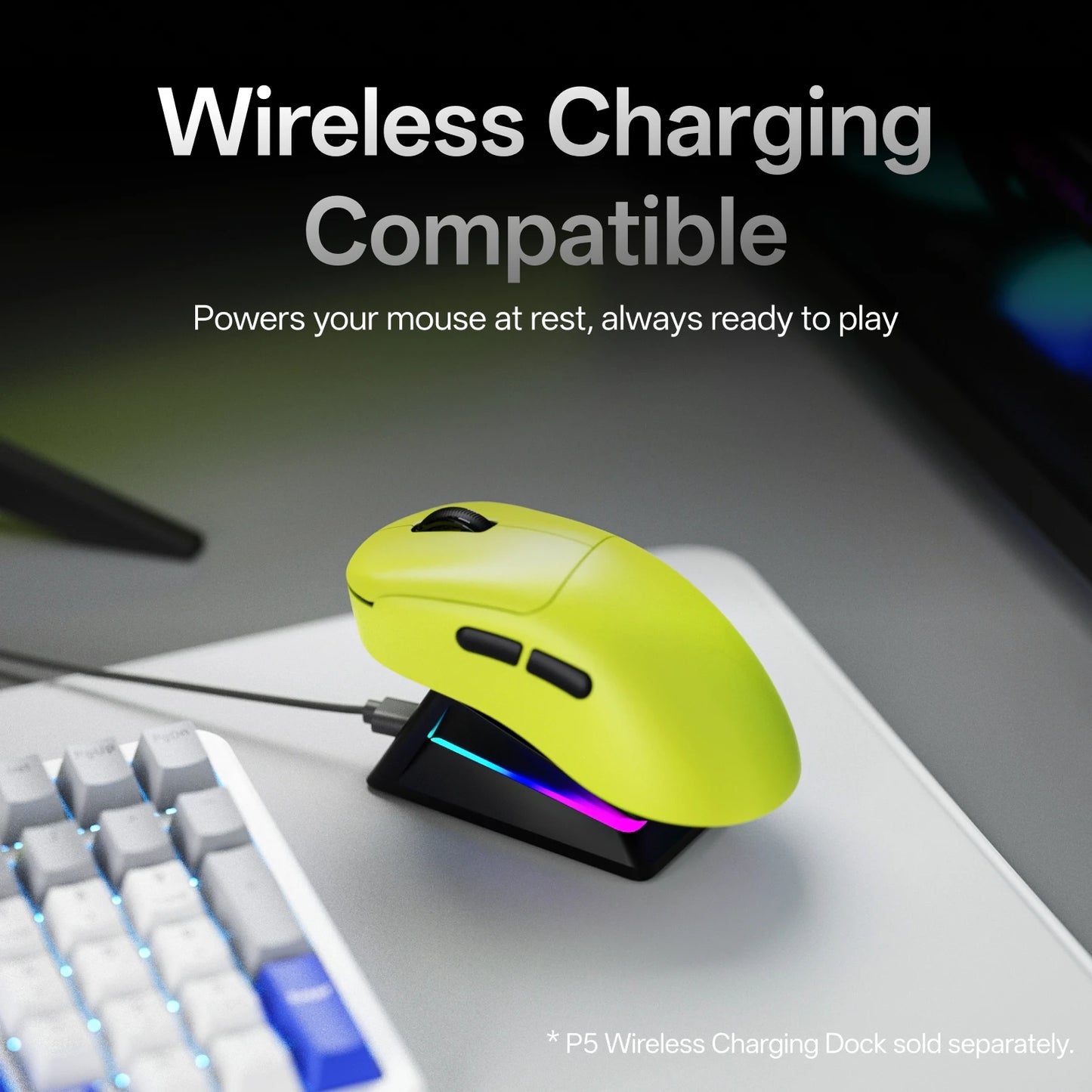 Mouse da gaming wireless Rapoo VT3S /VT3S MAX GEN-2, polling rate wireless True 8K, ultraleggero 49g, autonomia fino a 750Hr