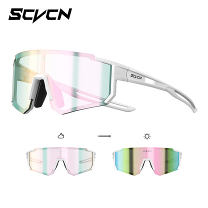 SCVCN Dívčí sportovní sluneční brýle Dětské cyklistické brýle Fotochromatické UV400 Chlapecké baseballové brýle Outdoorové brýle Sluneční brýle na běh a turistiku