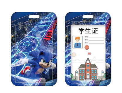 3pcs/set Sonic Anime Student Backpack Double Shoulder Bag Hedgehog Shoulder Bag Shadow Pencil Case Study Set School gift