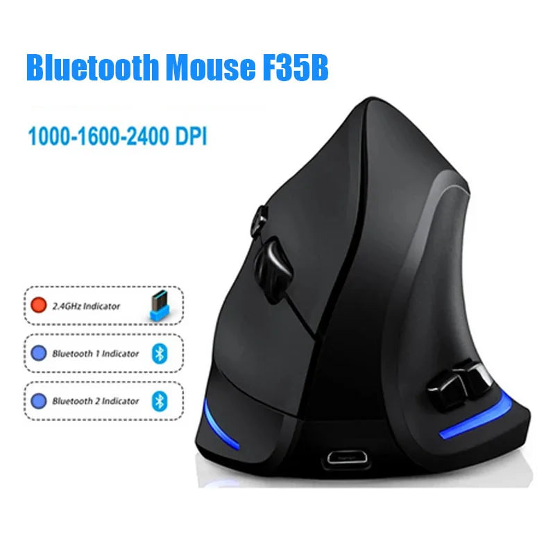 Lefon F33/F26C/F35B Trackball Mouse/ Bluetooth Ergonomic Mouse 2.4G Wireless Rechargeable Rollerball Mice for PC Office Drawing