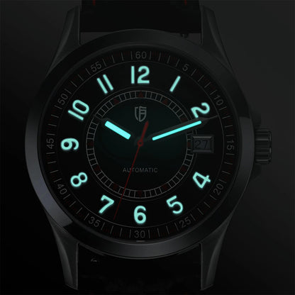 BERNY Automatic Mechanical Watches for Men 38mm Super Luminous PT5000 ST2130 High Precision Luxury Sapphire Wristwatch Easy Read