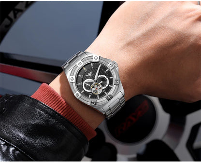 Yelang V1024 Men Brand Watches 44mm Japan miyota 82S7 Automatic Mechanical movement Luminous Men 100m Waterproof Watch business