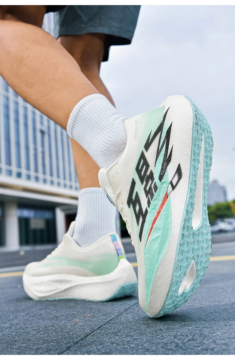 Heren Sport Carbon Board Specialiteit Ademend Lichtgewicht Dames Comfortabele Sportieve Antislip Sneakers Marathon Hardloopschoen