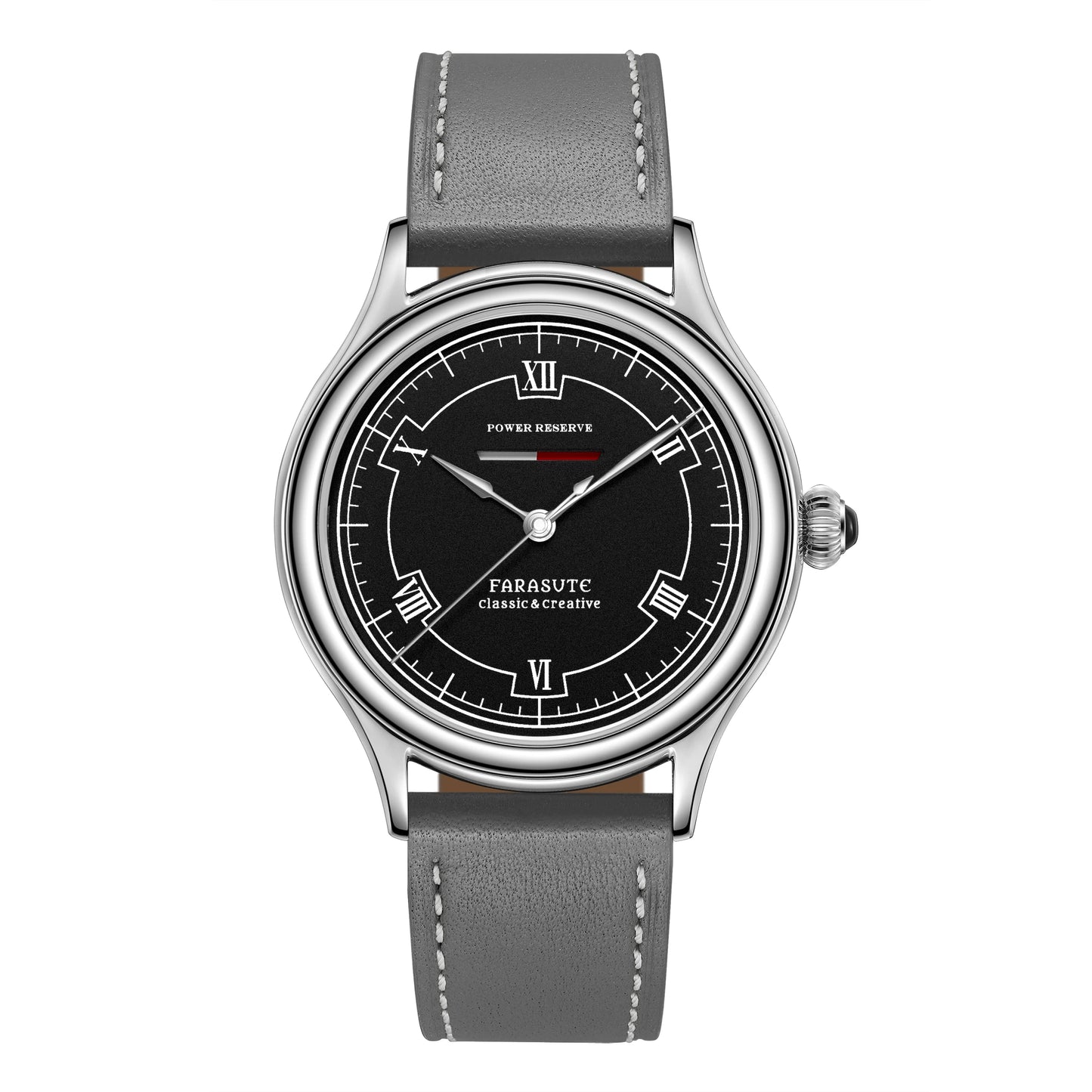 FARASUTE Luxury Men Manual Mechanical Watch Seagull Movement Power Reserve 80 Hours Sapphire Glass Stainless Steel Watch Reloj