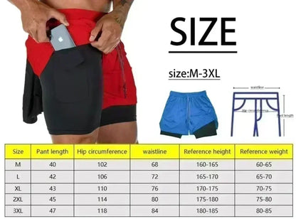 Dragon Ball GOKU Anime Peripheral Printing Double-layer Shorts 2025 American Sports Summer Men's Loose Breathable Pants