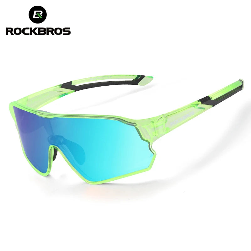 ROCKBROS Dětské polarizované fotochromatické cyklistické brýle s ochranou UV400, sluneční brýle pro outdoorové sporty, dětské brýle na horská kola (MTB)
