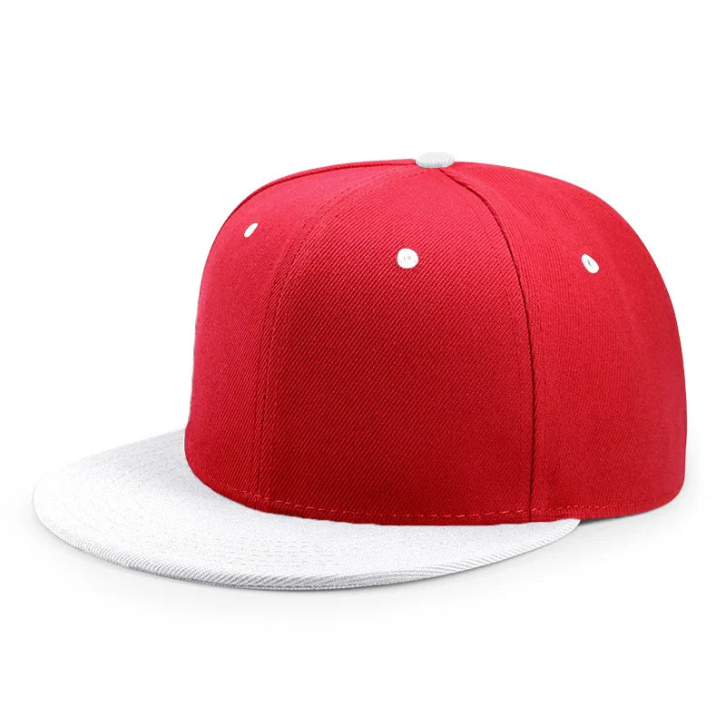 Hurtowa sprzedaż 40 kolorów regulowanych czapek z płaskim daszkiem typu snapback – damskie modne czapki baseballowe z poliestru, męskie czapki sportowe w stylu hip-hopowym