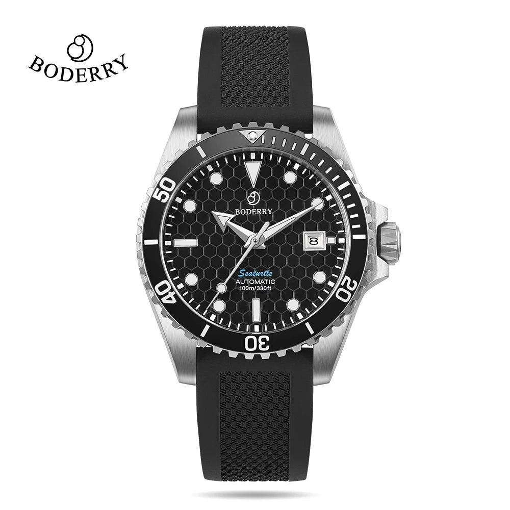 Boderry Bronze Watch Seaturtle Titanium Diver Luxury Wristwatch Automatic Mechanical Wristwatch Sport 200M Waterproof Luminous