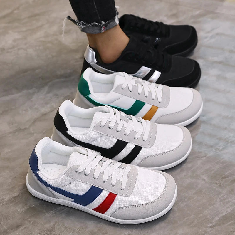 Tenis De Hombre Wide Toe Box Barefoot Shoes Minimalist Breathable Comfortable Outdoor Walking Shoe Sports Casual Blue Shoes 2025