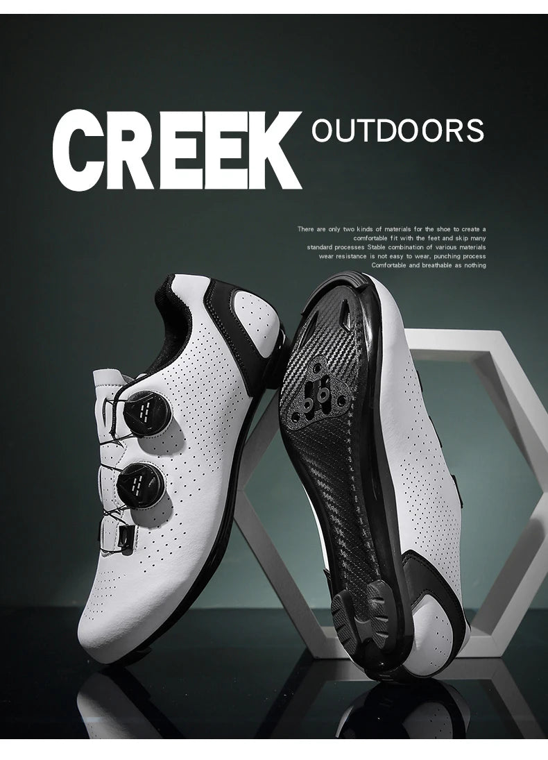 Chaussures de cyclisme VTT pour homme - Chaussures de sport pour vélo tout-terrain et vélo de route - Baskets de cyclisme plates pour la vitesse - Chaussures de VTT - Chaussures à crampons SPD