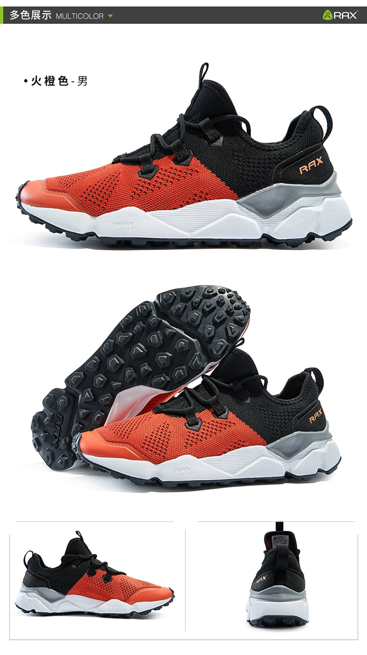 Rax Men's Running Shoes Women Breathable Jogging Shoes Men Lightweight Sneakers Men Gym Shoes Outdoor Sports Shoes Male Zapatos