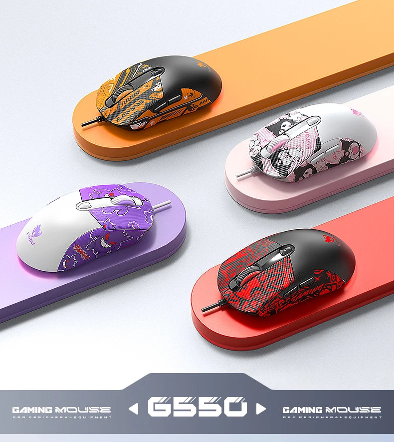 2026 Wired Gaming Mouse RGB with Anti-Slip Grip, 6-Key Ergonomic Gaming Mouse for PC, Desktop & Laptop, Adjustable DPI Wired Gaming Mouse