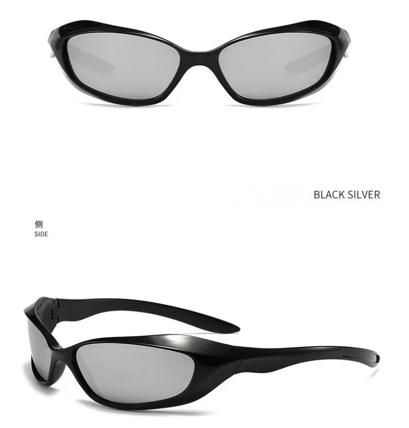 KLASSNUM Y2K Punk Sports Sunglasses For Men Women Future Sense Sun Glasses Brand Designer Party Anti UV400 Fashion Goggle New