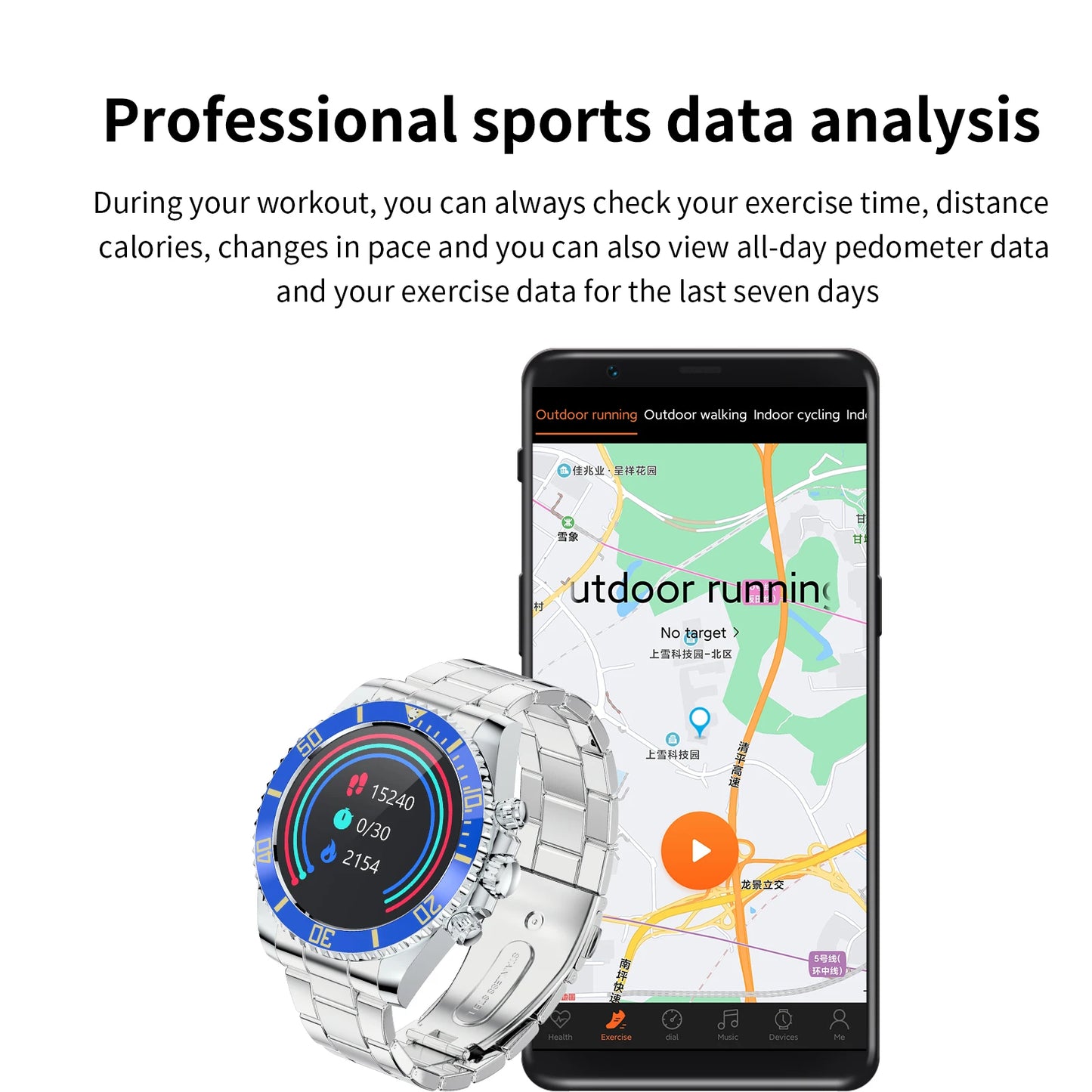 Aiweile AW12 New Style Luxury Smart Watch Dials Answer Call For Men Waterproof Sport Digital Business Watch For Gift