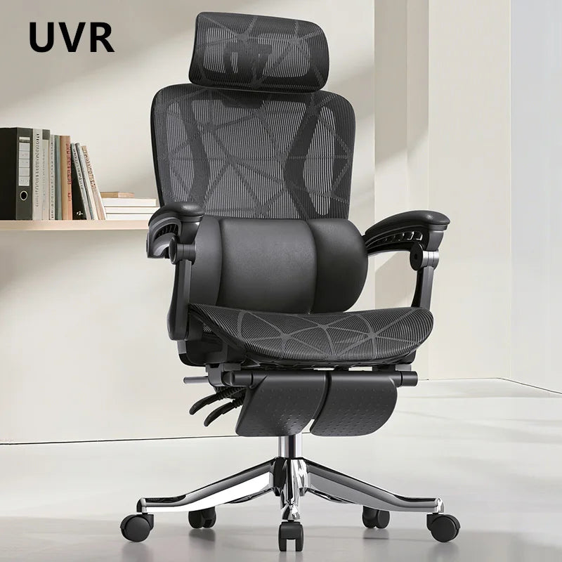 UVR Gaming Computer Chair Ergonomic Office Chair with Reclining Backrest, Adjustable Height, Comfortable Mesh Executive Swivel Chair for Home & Work