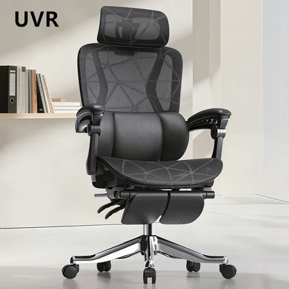 UVR Gaming Computer Chair Ergonomic Office Chair with Reclining Backrest, Adjustable Height, Comfortable Mesh Executive Swivel Chair for Home & Work