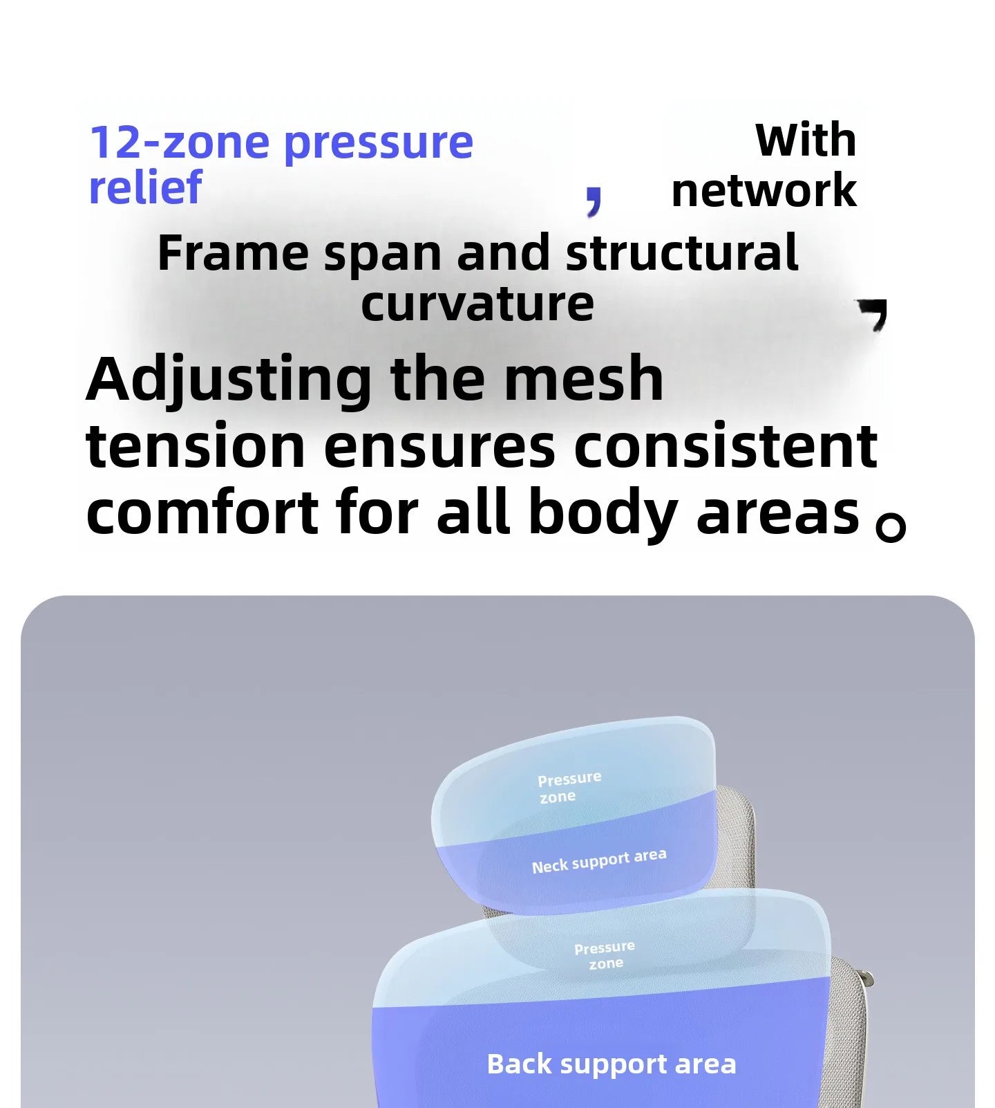 Stable Ergonomic Office Chair with Lumbar Support, Adjustable Height Computer Chair, Gaming Chair with Waist Protection, Swivel Desk Chair