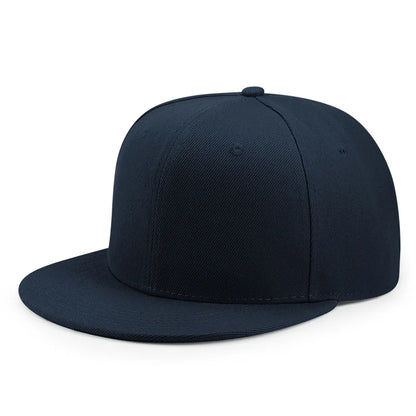 Hurtowa sprzedaż 40 kolorów regulowanych czapek z płaskim daszkiem typu snapback – damskie modne czapki baseballowe z poliestru, męskie czapki sportowe w stylu hip-hopowym