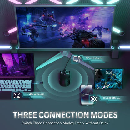 ATTACK SHARK X11 Wireless Gaming Mouse with Charging Dock, PAW3311 Sensor, 22,000 DPI, Tri-Mode Bluetooth 2.4G & Wired Gaming Mouse