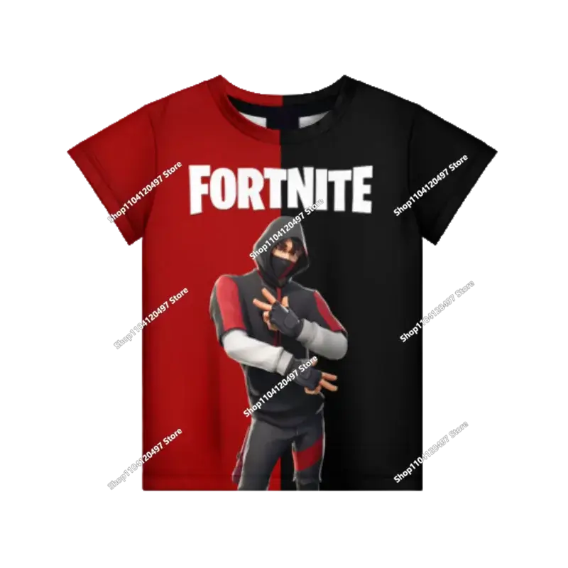 Children's Fortnite Anime Hoodie Men's Streetwear Hip-Hop Sportswear Casual Loose Fit Sweatshirt Outdoor Fashion