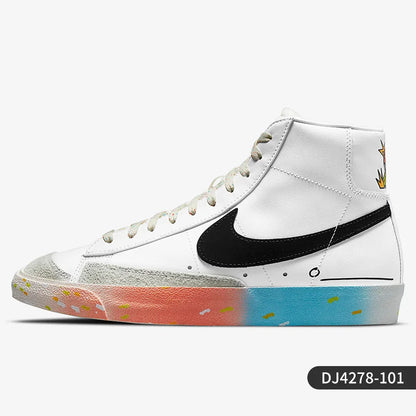 Oryginalne sezonowe unisexowe trampki Nike Blazer Mid High-Top DJ4278-101