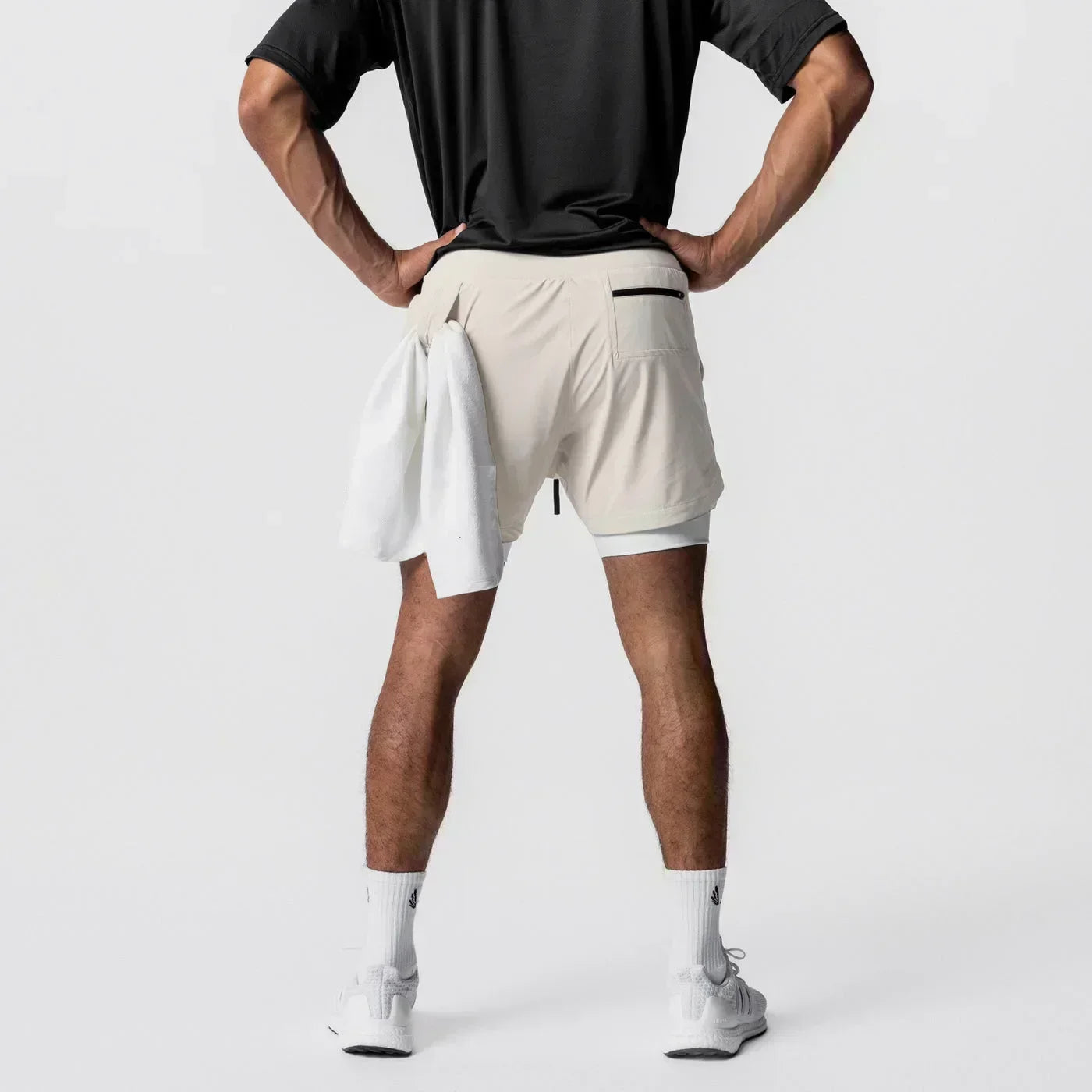 Dragon Ball Men's Double Shorts Vegeta Japanese Anime Summer Fake Two-piece Sports Shorts 2-in-1 Harajuku Y2K Fitness Pants