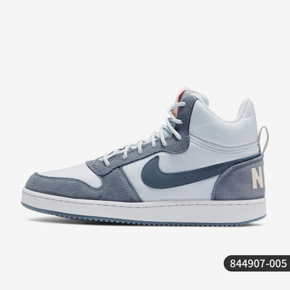 Nike official authentic COURT BOROUGH women's casual wear-resistant mid top board shoes 844907-005