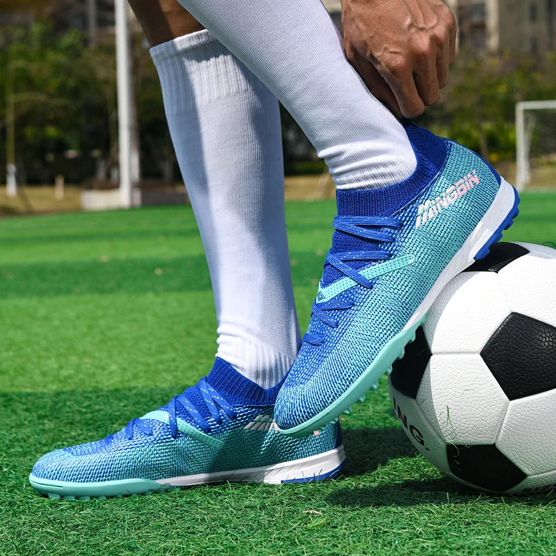 Turf voetbalschoenen Professionele voetbalschoenen voor heren Ademende mesh Jeugdvoetbalschoenen Antislip herensneakers Society Chuteira
