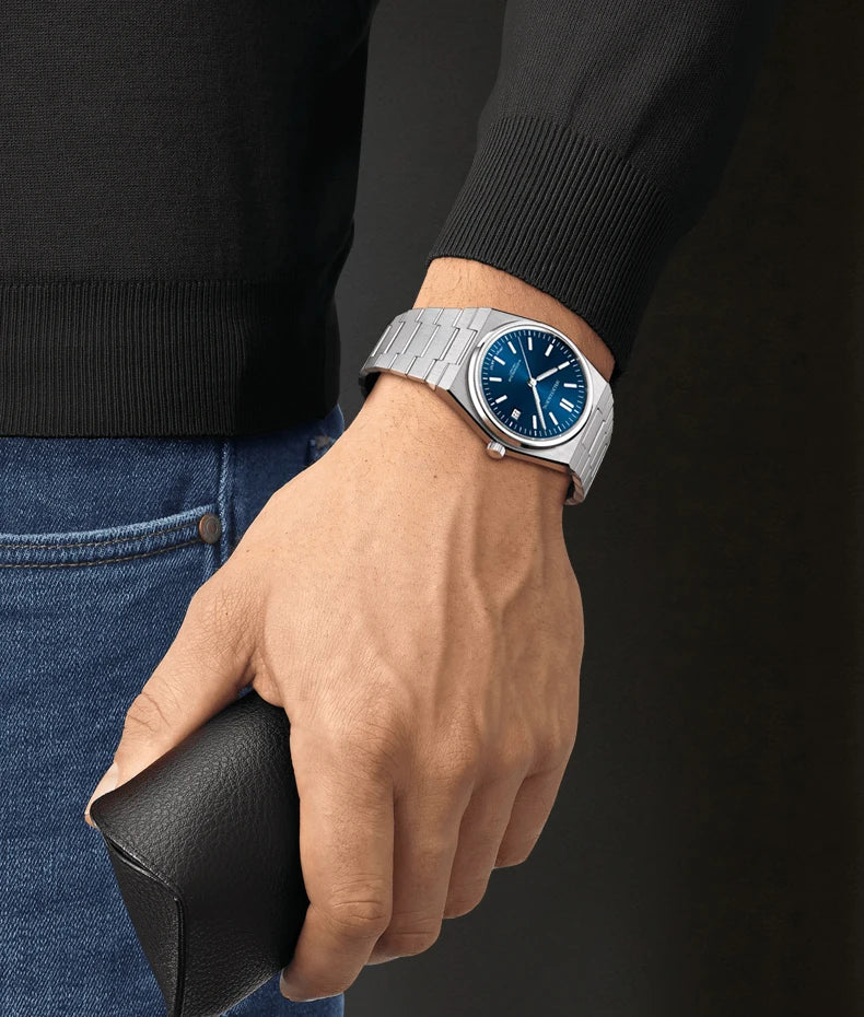2025 SPECHT&SOHNE New Rubber Strap Fashion Quartz Watches For Men Stainless Steel Watch Ice Blue Luminous Sapphire Crystal 5BAR