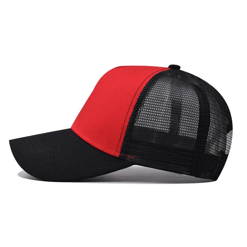 Baseballkasket til voksne Netkasket Lavt buet skygge Hat Unisex Sommerhat Åndbar hat med skygge Forår/efterår-kasket Hiphop-kasket med tæt pasform