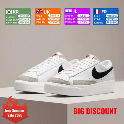 Nike Blazer Unisex klasszikus retro dizájn, kényelmes párnázási technológia, sokoldalú stílus, retro-casual cipő DJ0292-101