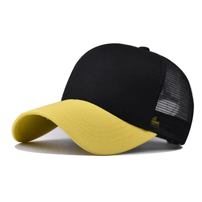 Baseballkasket til voksne Netkasket Lavt buet skygge Hat Unisex Sommerhat Åndbar hat med skygge Forår/efterår-kasket Hiphop-kasket med tæt pasform