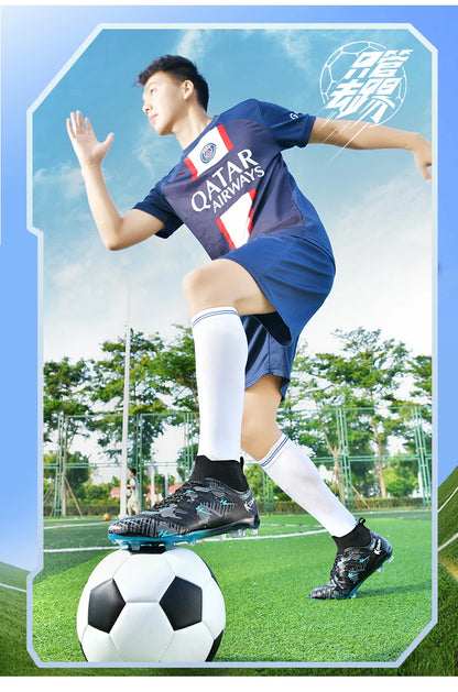 Chaussures de football haut de gamme Double Star pour homme, modèle AG Long Stud, authentiques. Chaussures de match et d'entraînement professionnelles pour adolescents et adultes