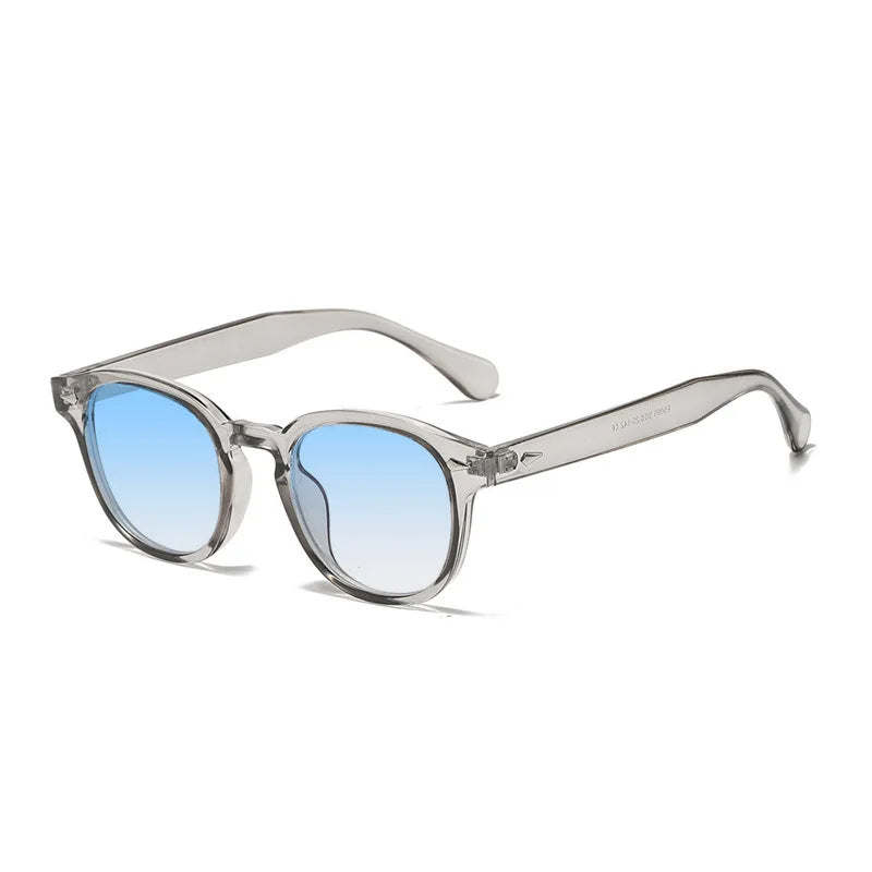 JNPCXI Quality New Retro Round Sunglasses Women Fashion Rivets Decoration Shades UV400 Men Punk Leopard Sun Glasses
