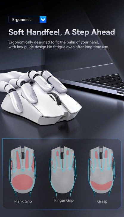 ATTACK SHARK X11SE Wireless Gaming Mouse Tri-Mode, 63g Superlight Gaming Mouse with PAW3311 Sensor, 22000 DPI, Bluetooth & 2.4GHz RGB Gaming Mouse