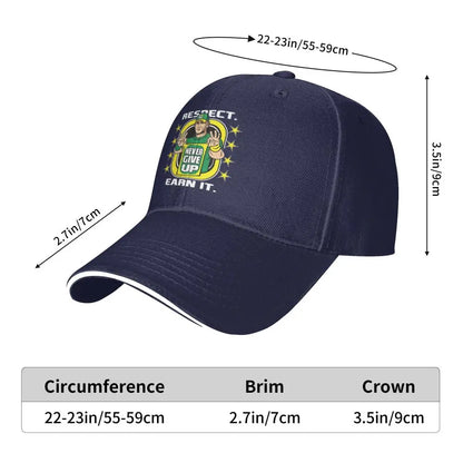 Yellow Wrestling Cena John White Custom Baseball Caps For Mens Unisex Male Beach Sunscreen Hat Snapback Cap