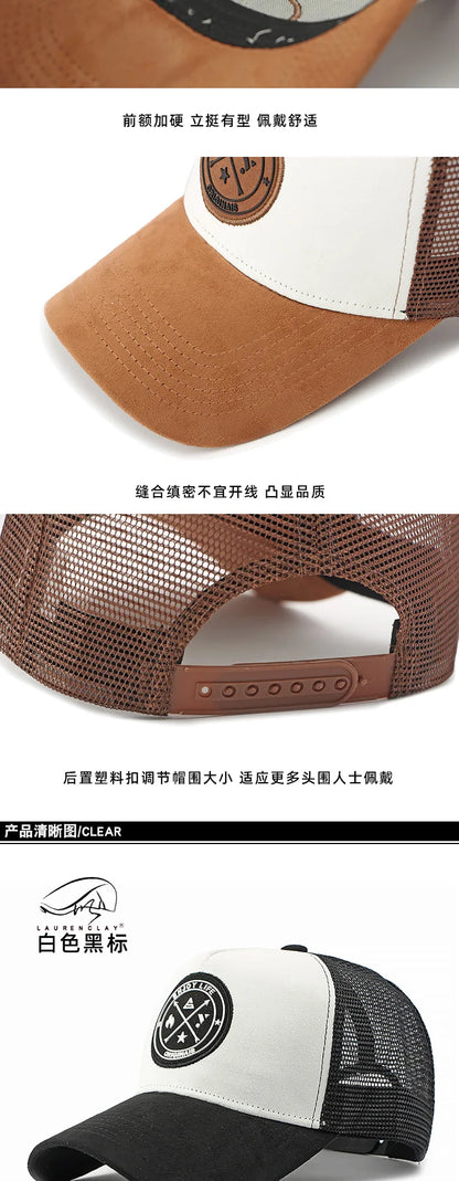 Korean Version Mesh Baseball Cap Men Women Summer Spring Sunscreen Shade Sun Hat Casual Versatile Hard Top Women Suncap Male