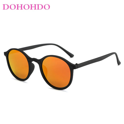 DOHOHDO Nové dámské polarizované kulaté sluneční brýle, retro vintage, UV400, řidičské, steampunkové, pánské, malé sluneční brýle, Gafas Ciclismo