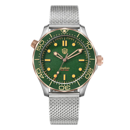 Watchdives 42mm Seafarer Grade 2 Titanium NTTD Dive Watch WD007Q V2 VH31 Sweep Second Quartz Movement Luminous Sapphire Watches
