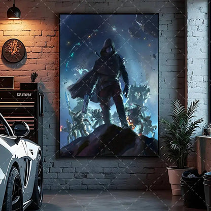 Game Destiny 2 Poster Art With Prints Home Bedroom Living Room Decoration Gift