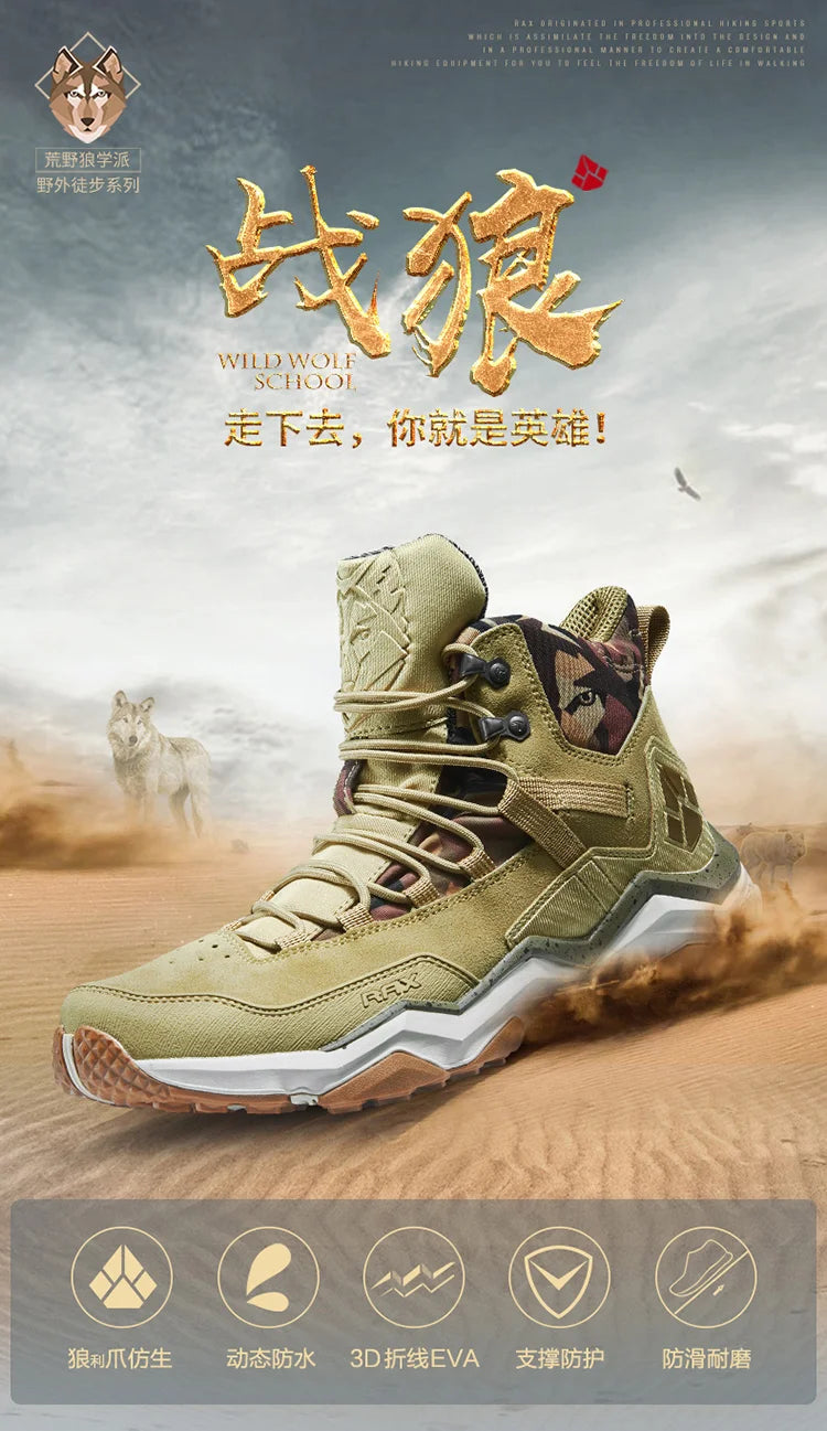 Botas de Caminhada RAX para Mulher Impermeáveis, Sapatilhas de Trekking Leves, Botas de Montanhismo Antiderrapantes para Desportos ao Ar Livre e Turismo