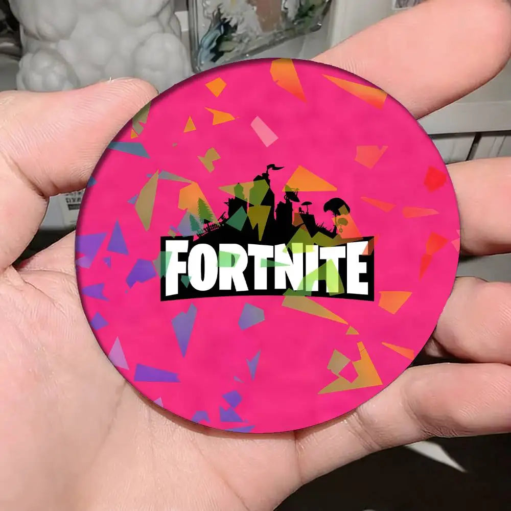 Game F-Fortnite-Logo-Druck für Laser-Abzeichen, Ansteckpin für Rucksack, Kleidung, Hut, Broschen-Dekoration, Kunstgeschenke