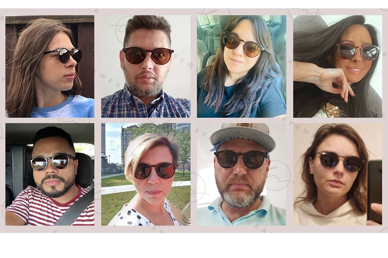LM Retro kulaté sluneční brýle pro ženy a muže, ultralehké, TR90, polarizované, unisex, brýle na řízení, vintage sluneční brýle, UV400, Gafas De Sol