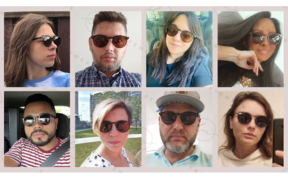 LM Retro kulaté sluneční brýle pro ženy a muže, ultralehké, TR90, polarizované, unisex, brýle na řízení, vintage sluneční brýle, UV400, Gafas De Sol