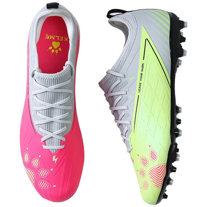 Chaussures de football Kelme pour homme Glimpse Mg : chaussures de football pour adulte, à crampons courts, pour match et entraînement professionnel, adaptées au gazon artificiel