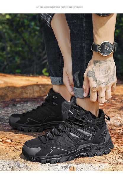 2025 New Hiking Shoes Unisex Outdoor Hiking Sports Shoes Camping Boots Ladies Waterproof Walking Shoes Non-slip Hiking Shoes